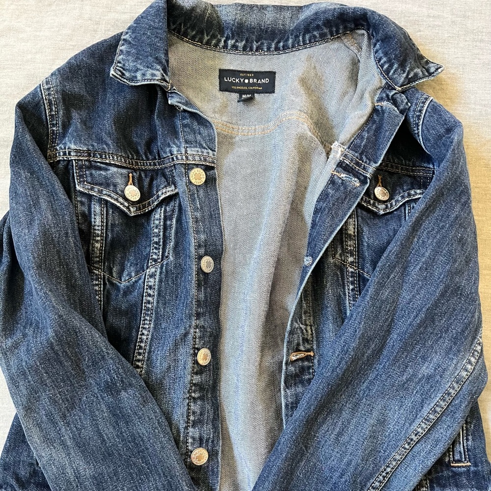Lucky brand medium 100% cotton Jean jacket - lightly worn